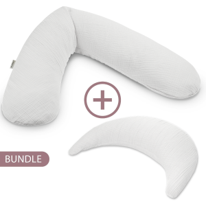 Bundle : Theraline originale + lune de mousseline | mousseline | 204 Gris lumière 